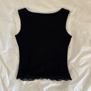 Black boatneck tanktop